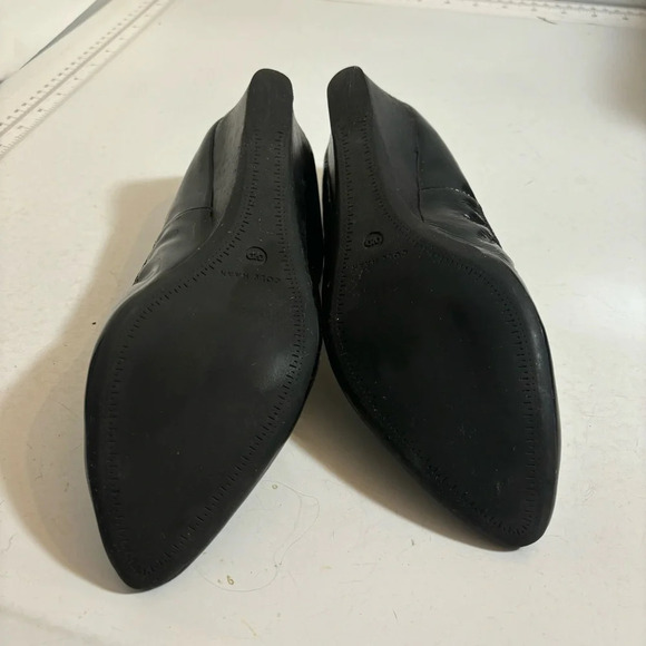 Cole Haan women’s black patent leather wedge heel slip on shoe in size - Picture 12 of 14